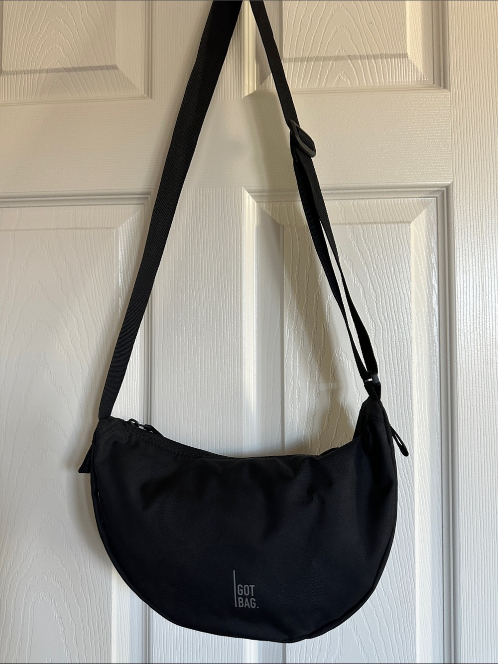 GOT BAG Moon Bag Crescent Crossbody Black Ocean Impact Recycled Plastic